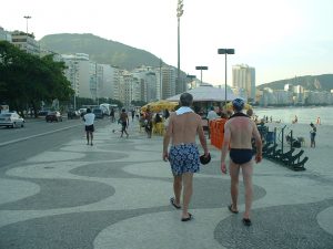 Brasilien Am Strand von Copacabana