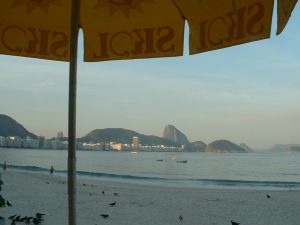 Brasilien Am Strand von Copacabana
