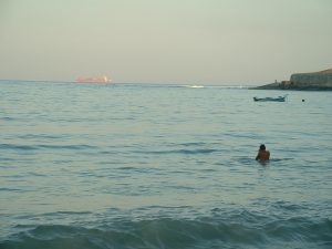 Brasilien Am Strand von Copacabana