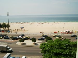 Brasilien Blick auf Copacabana
