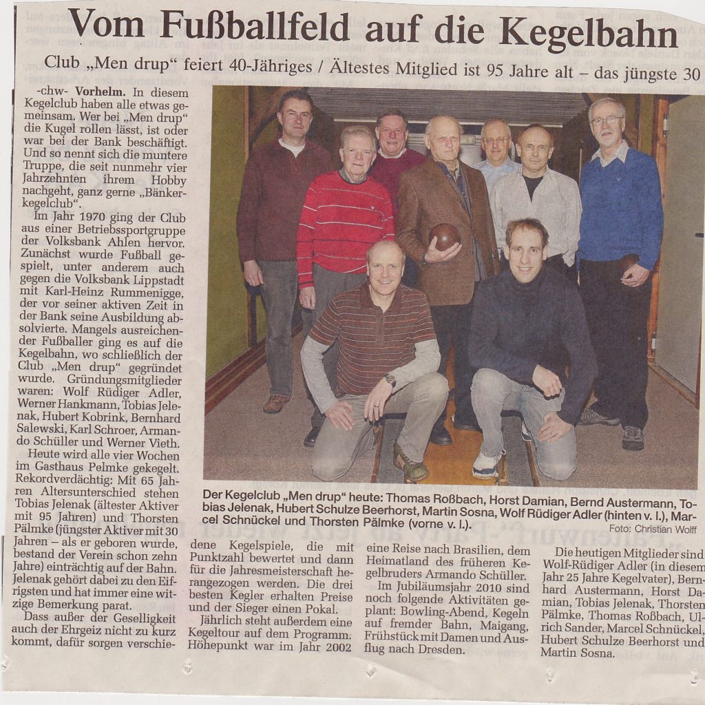 40 Jahre MEN DRUP