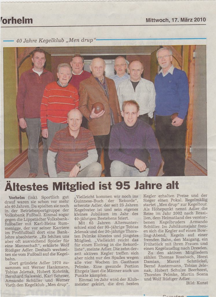 40 Jahre MEN DRUP