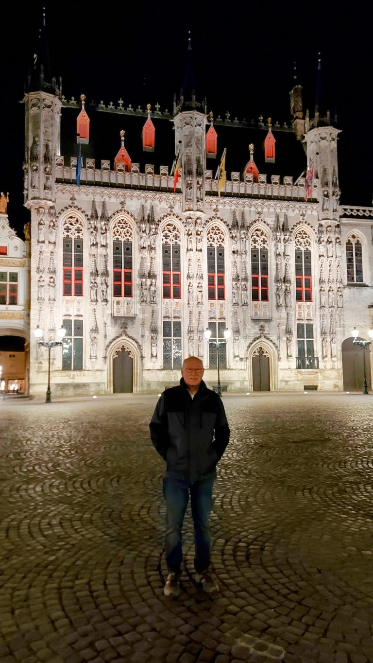 Ulli auf dem abendlichen Markt