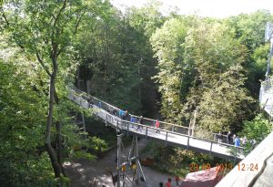 Der Baumwipfelpfad im Nationalparkzentrum Thiensburg