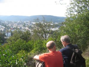Blick vom Schloß Arensfels auf Bad Hönningen