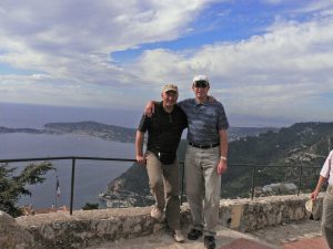Ulli und Thom über der Côte d’Azur