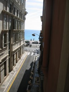 Blick aus dem Hotelfenster