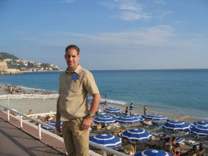 Thorsten am Strand von Nizza