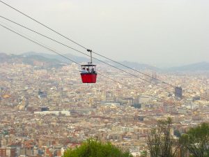 Die Seilbahn zum Olympiagelände