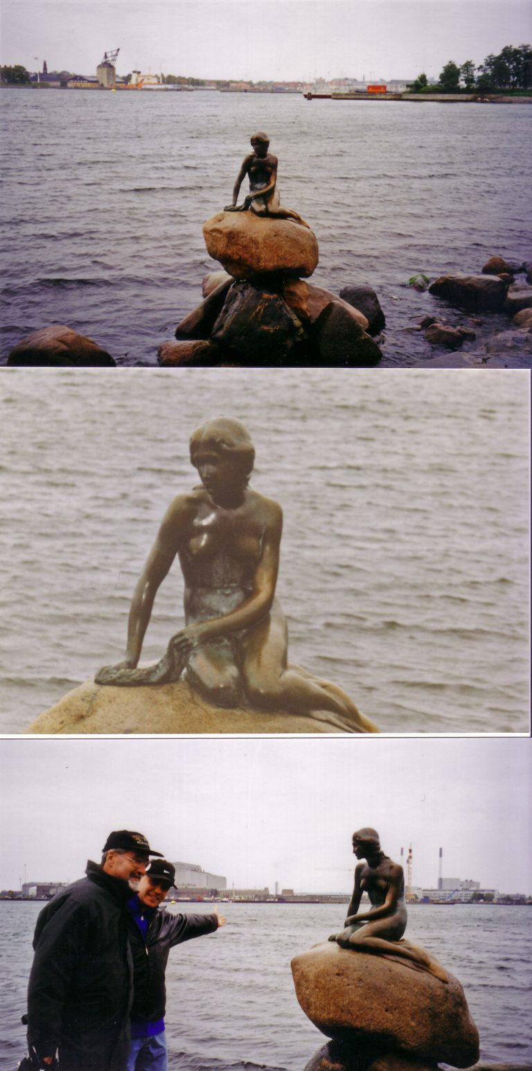 Die kleine Meerjungfrau von Kopenhagen hatte es dem Präsidenten und Marcel so richtig angetan.